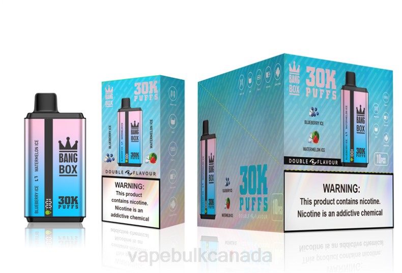 E Cigarette Wholesale - Bang Box 30000 Puffs Dual Flavors Blueberry Ice & Watermelon Ice 680L69