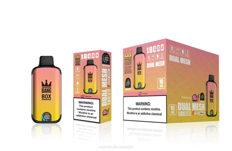 Vape Bulk Canada - Bang Box 18000 puffs Peach Juice 680L91