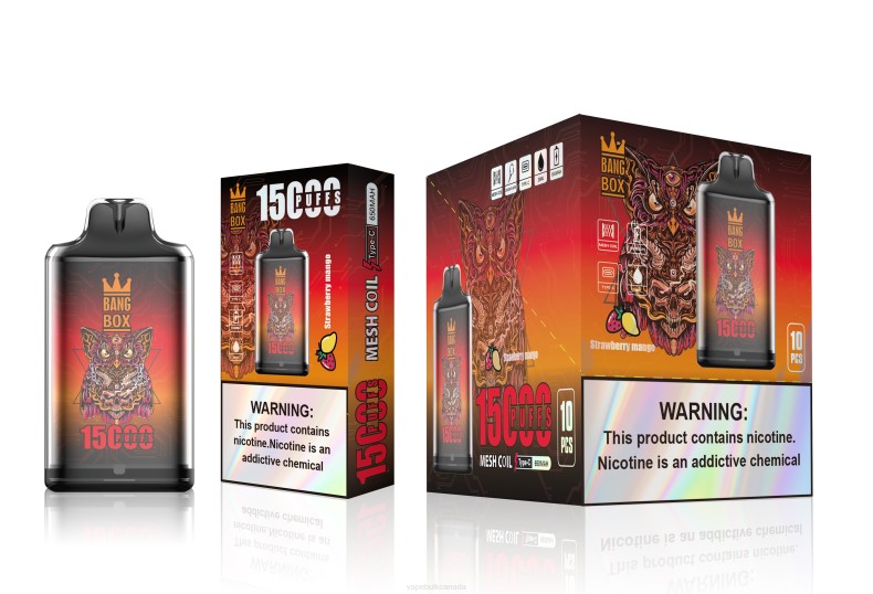 Vape Bulk Canada - Bang Box S1-15000 Puffs Strawberry Mango 680L101