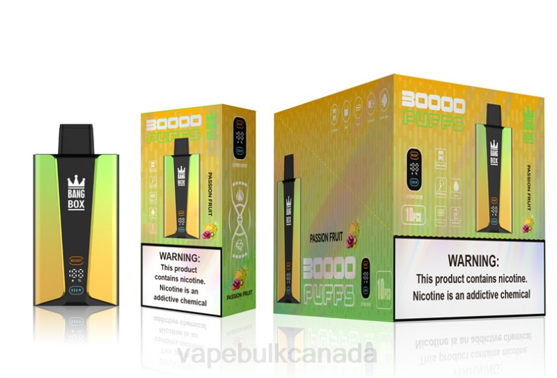 Vape Juice Wholesale Canada - Bang Box 30000 Puffs Smart Screen Passion Fruit 680L84