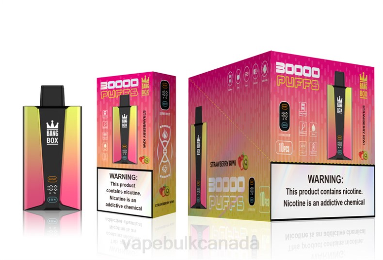 Vape Juice Wholesale Canada - Bang Box 30000 Puffs Smart Screen Strawberry Kiwi 680L74