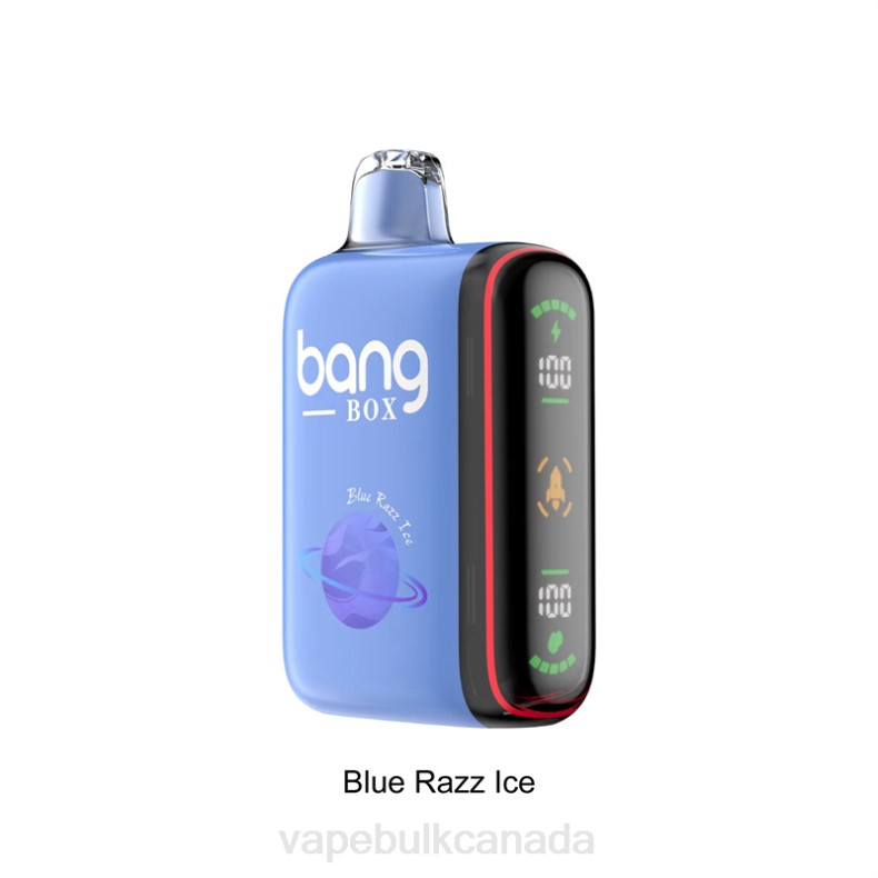 Vape Juice Wholesale Canada - Bang Box 9000-18000 Puffs Intelligent Power Display Blue Razz Ice 680L26