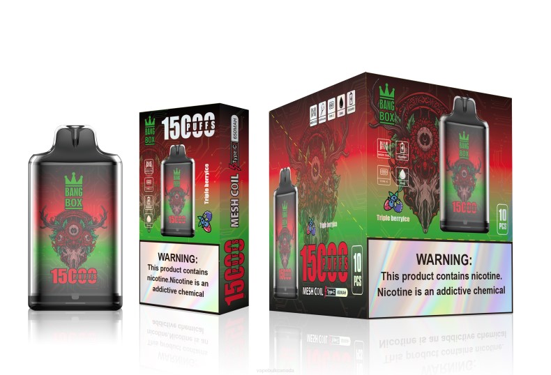Vape Juice Wholesale Canada - Bang Box S1-15000 Puffs Triple Berry Ice 680L104