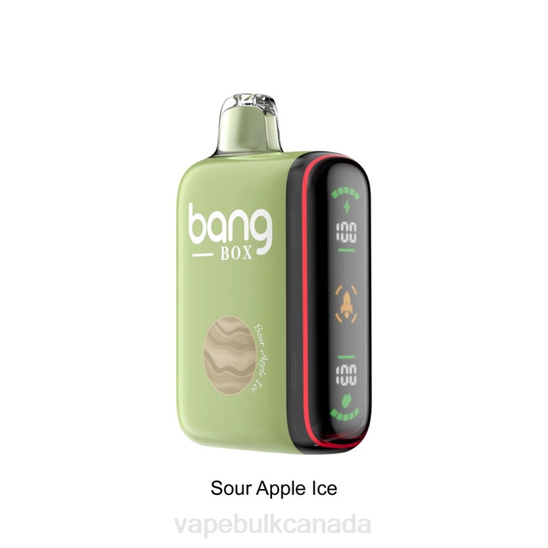 Vape Wholesale - Bang Box 9000-18000 Puffs Intelligent Power Display Sour Apple Ice 680L28