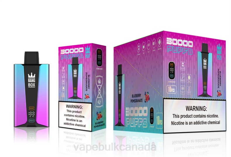 Vape Wholesale Canada - Bang Box 30000 Puffs Smart Screen Blueberry Pomgerante 680L80