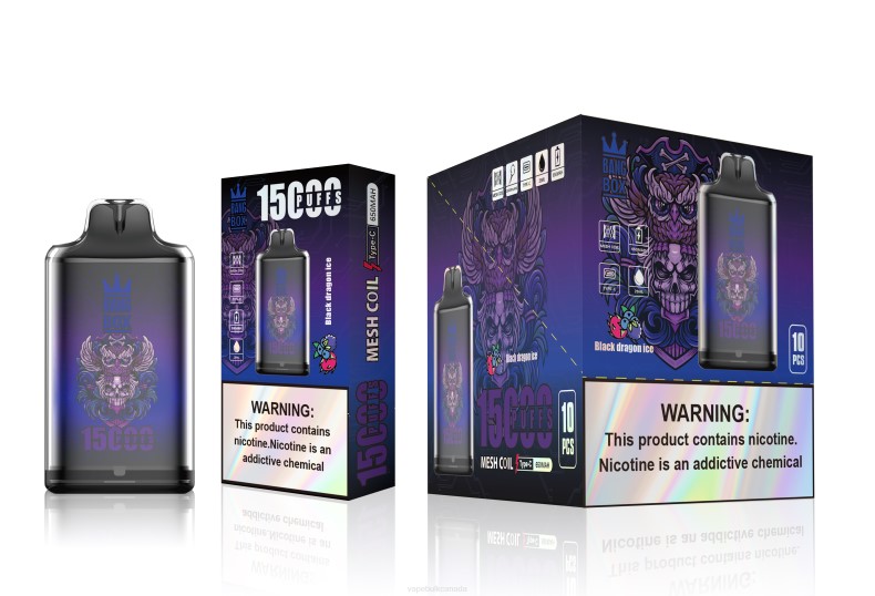 Vape Wholesale Canada - Bang Box S1-15000 Puffs Black Dragon Ice 680L110