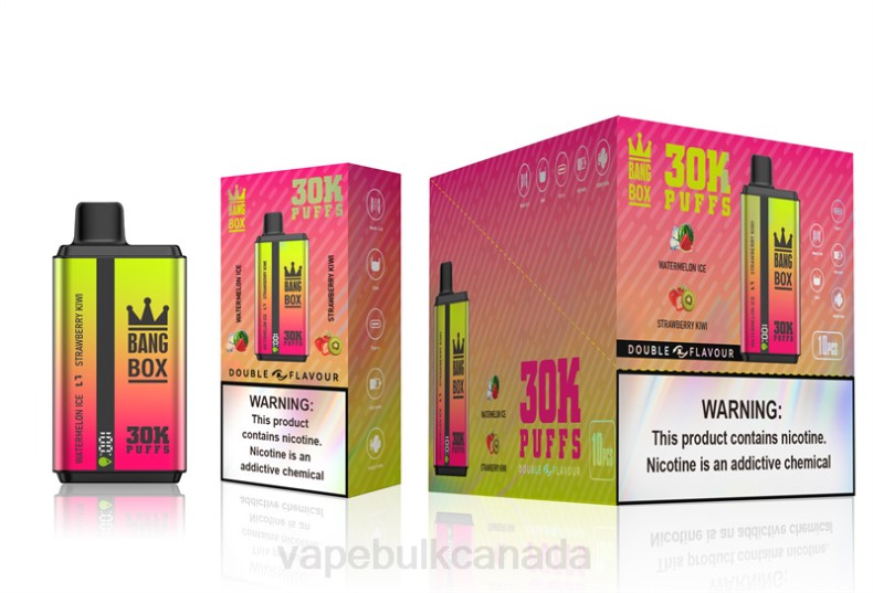 Vape Wholesale Distributor Canada - Bang Box 30000 Puffs Dual Flavors Watermelon Ice & Strawberry Kiwi 680L62