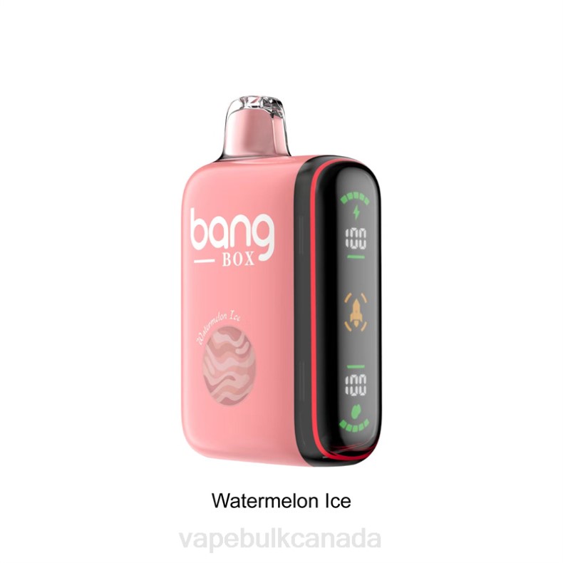 Vape Wholesale Distributor Canada - Bang Box 9000-18000 Puffs Intelligent Power Display Watermelon Ice 680L34