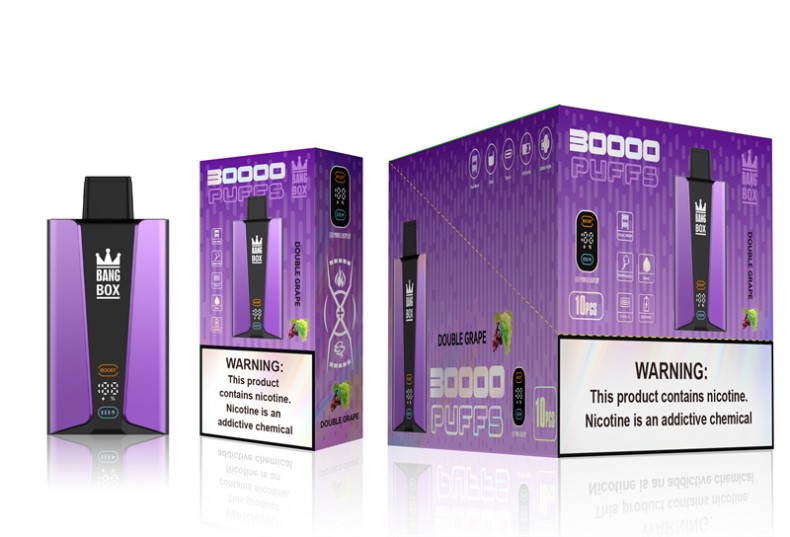 Vape Wholesale Near Me- Bang Box 30000 Puffs Smart Screen Double Grape 680L85