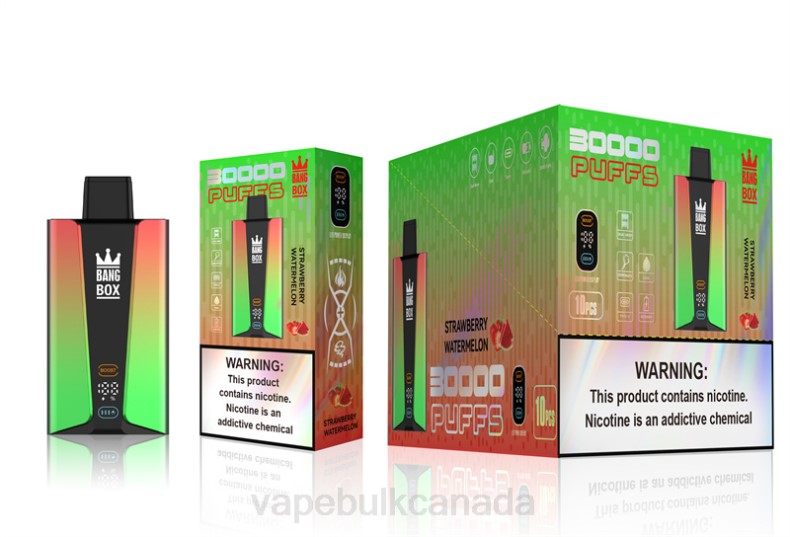 Vape Wholesale Near Me- Bang Box 30000 Puffs Smart Screen Strawberry Watermelon 680L75