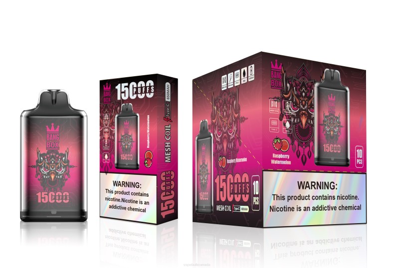 Vape Wholesale Near Me- Bang Box S1-15000 Puffs Raspberry Watermelon 680L105