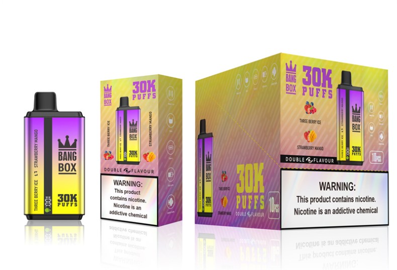 Vape Wholesale Supplier Canada - Bang Box 30000 Puffs Dual Flavors Three Berry Ice & Strawberry Mango 680L67