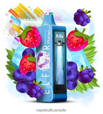 Disposable Vape Wholesale Canada - Elf Bar Planet 25000 Blue Razz Ice L4LZL615