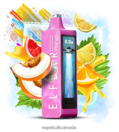 E Cig Wholesale - Elf Bar Planet 25000 White Peach Baja Splash L4LZL620