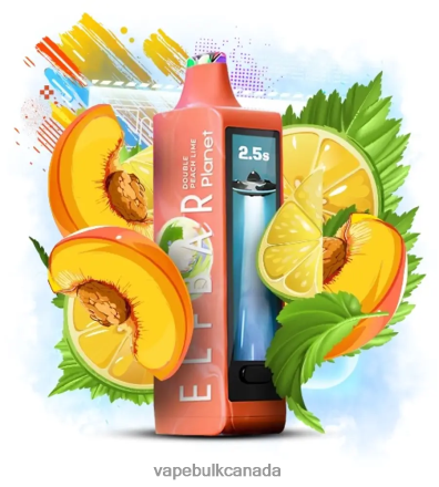 E Cigarette Wholesale - Elf Bar Planet 25000 Double Peach Lime L4LZL631