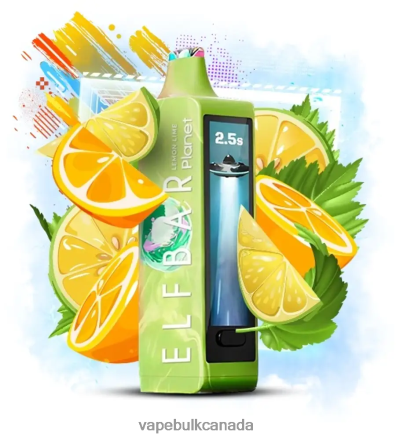 Vape Juice Wholesale Canada - Elf Bar Planet 25000 Lemon Lime L4LZL616