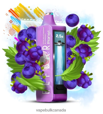Vape Wholesale Canada - Elf Bar Planet 25000 Sour Blackberry Blueberry L4LZL622