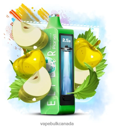 Vape Wholesale Distributor Canada - Elf Bar Planet 25000 Double Apple L4LZL614