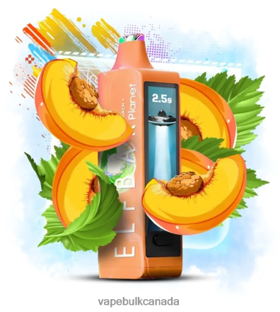 Vape Wholesale Distributor Canada - Elf Bar Planet 25000 Peach L4LZL624