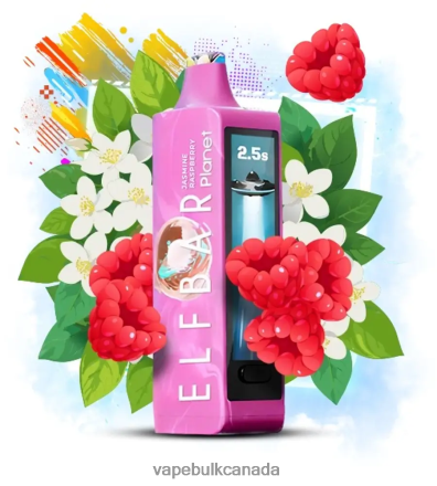 Vape Wholesale Supplier Canada - Elf Bar Planet 25000 Jasmine Raspberry L4LZL619