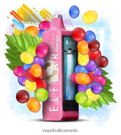 Vape Wholesale Supplier Canada - Elf Bar Planet 25000 Tropical Rainbow Blast L4LZL629