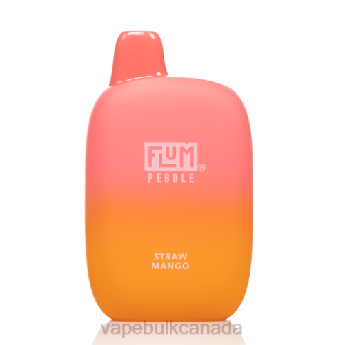 Vape Bulk Canada - FLUM PEBBLES 6000 PUFFS Straw Mango 8VRX43