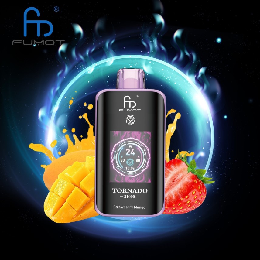 E Cigarette Wholesale - Fumot Tornado 25000 Disposable Vape Strawberry Mango 8R82B611