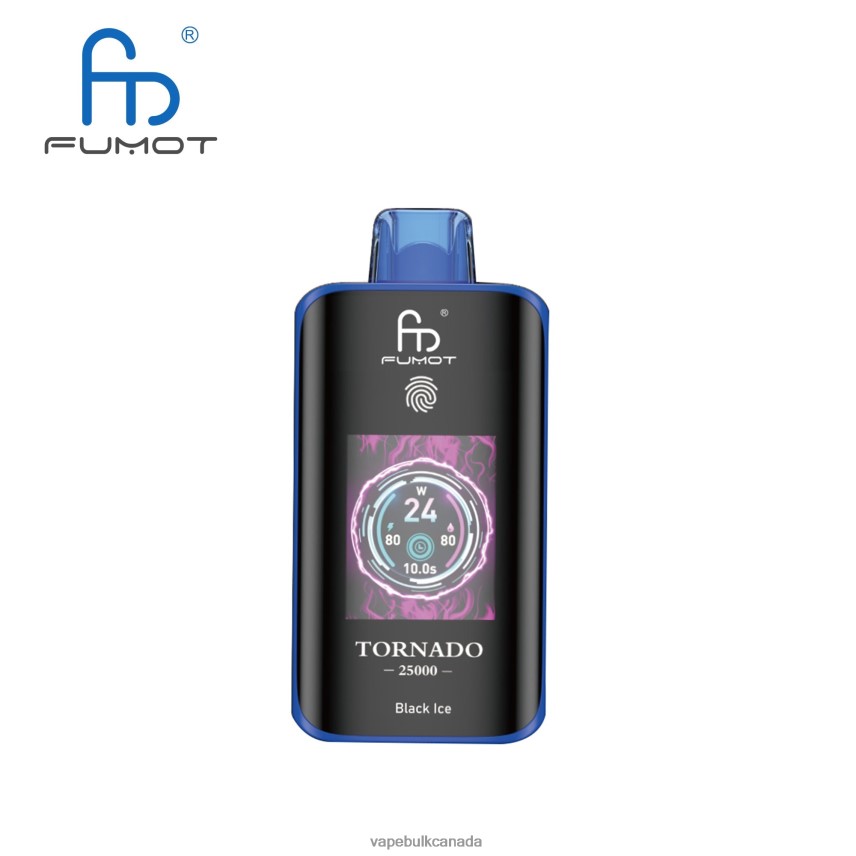 Vape Wholesale Canada - Fumot Tornado 25000 Disposable Vape Black Ice 8R82B62