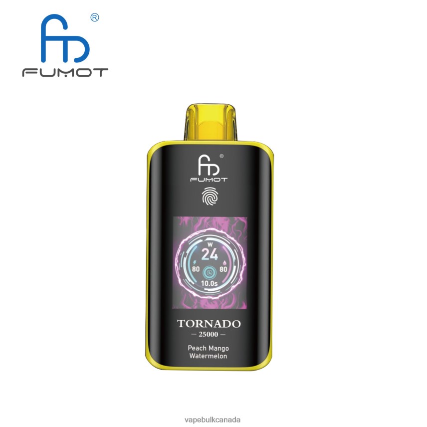 Vape Wholesale Supplier Canada - Fumot Tornado 25000 Disposable Vape Peach Mango Watermelon 8R82B69