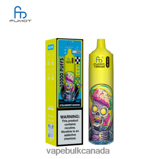 Disposable Vape Wholesale Canada - Fumot Tornado 30K Music Strawberry Banana DJZVTR25