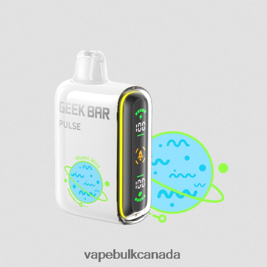 466BLN74 Miami Mint - Vape Wholesale Distributor Canada GEEK BAR Pulse Planet Edition 7500 PUFFS/15000 PUFFS