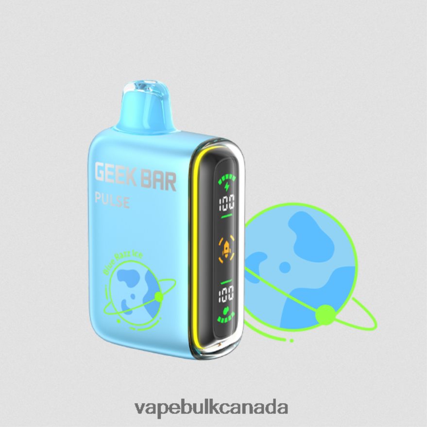 466BLN76 Blue Razz Ice - Vape Juice Wholesale Canada GEEK BAR Pulse Planet Edition 7500 PUFFS/15000 PUFFS