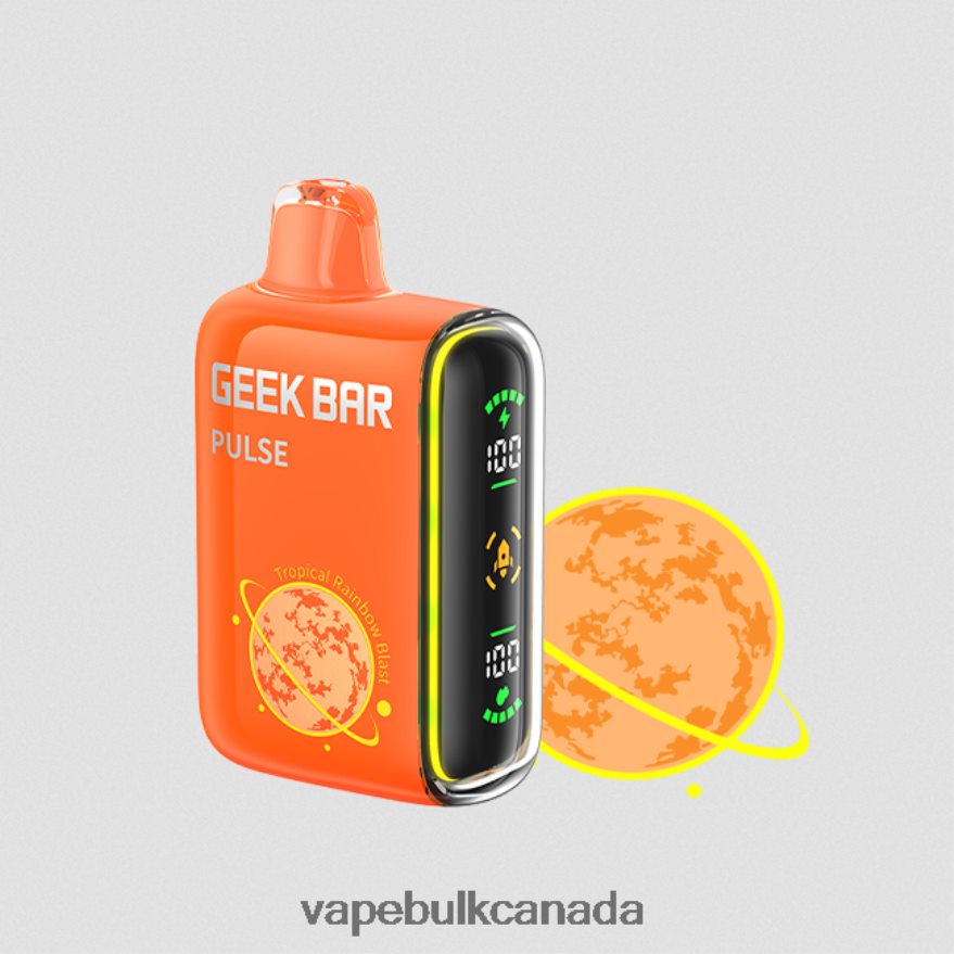 466BLN78 Tropical Rainbow Blast - Vice Vape Wholesale Canada GEEK BAR Pulse Planet Edition 7500 PUFFS/15000 PUFFS