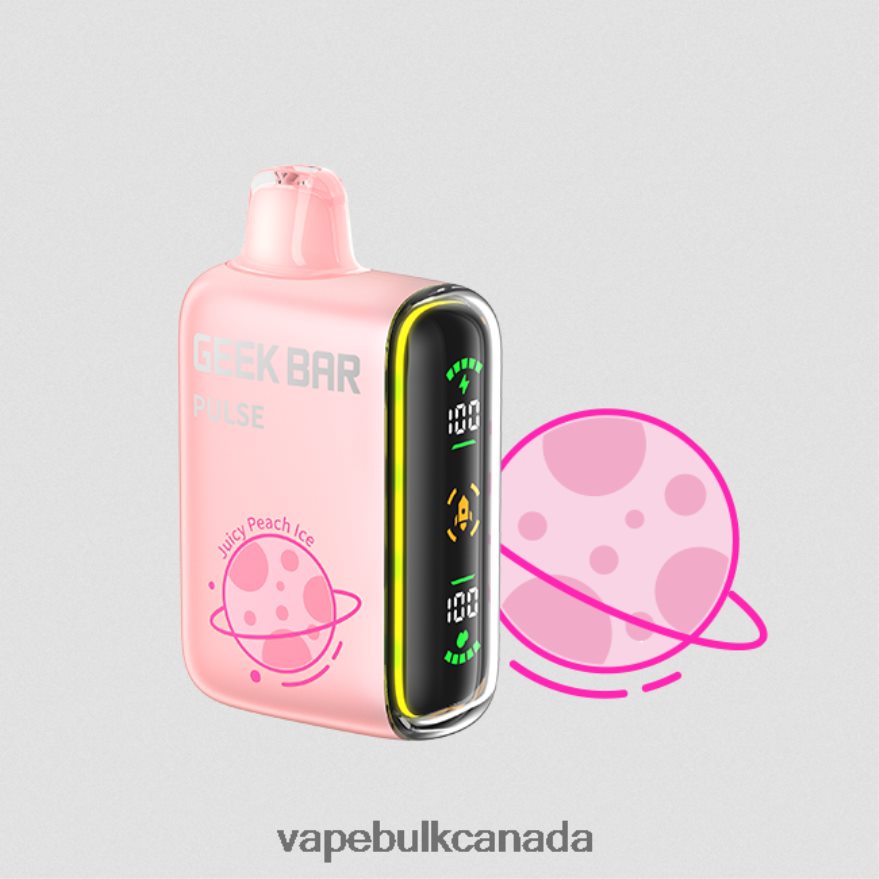 466BLN82 Juicy Peach Ice - Vape Wholesale Canada GEEK BAR Pulse Planet Edition 7500 PUFFS/15000 PUFFS