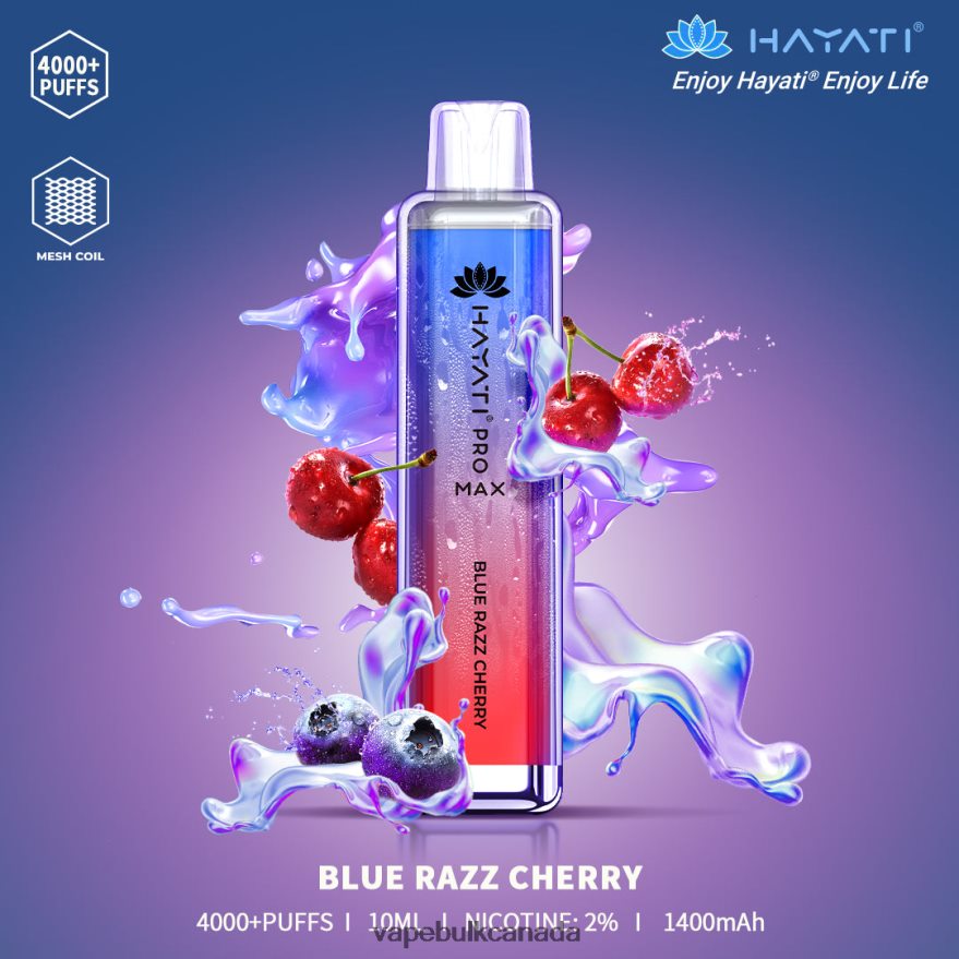 466BLN148 Blue Razz Cherry - Vice Vape Wholesale Canada Hayati Pro Max 4000