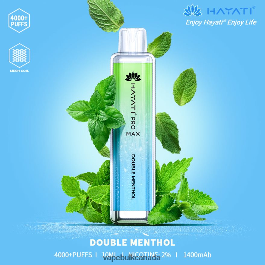 466BLN156 Double Menthol - Vape Juice Wholesale Canada Hayati Pro Max 4000