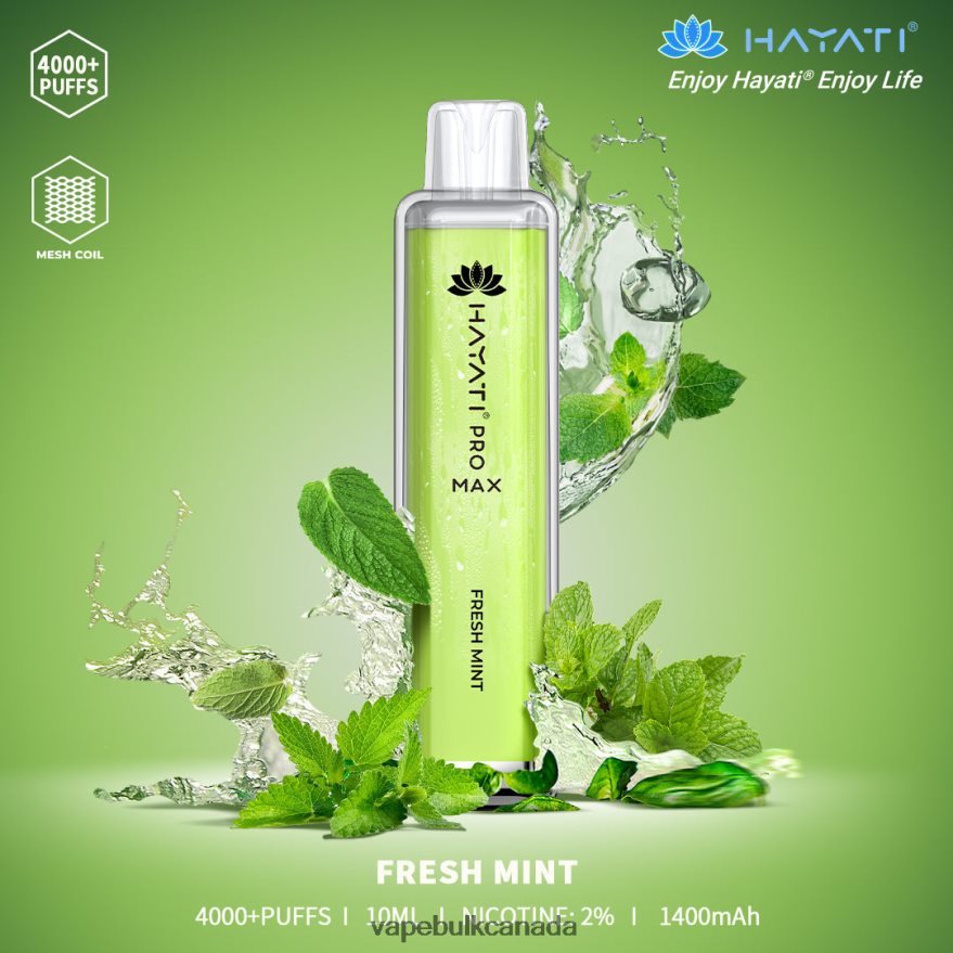 466BLN158 Fresh Mint - Vice Vape Wholesale Canada Hayati Pro Max 4000