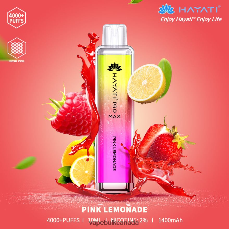 466BLN169 Pink Lemonade - Vape Wholesale Supplier Canada Hayati Pro Max 4000