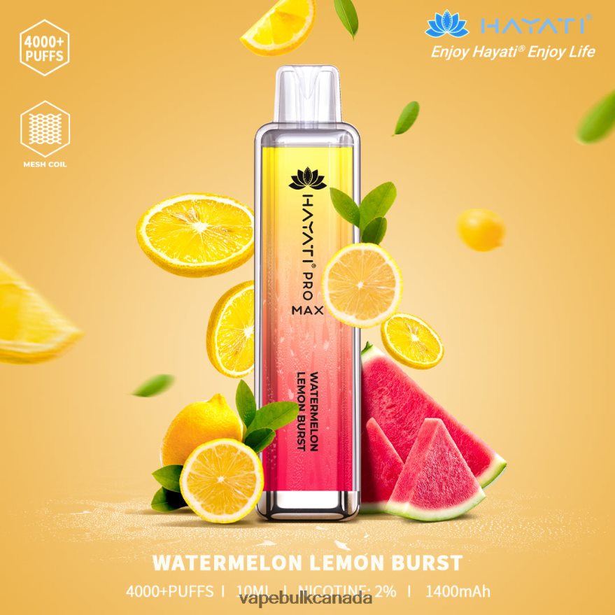 466BLN182 Watermelon Lemon Burst - Vape Wholesale Canada Hayati Pro Max 4000