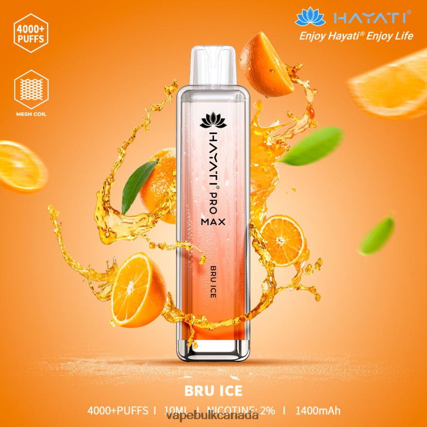 466BLN184 Bru Ice - Vape Wholesale Distributor Canada Hayati Pro Max 4000