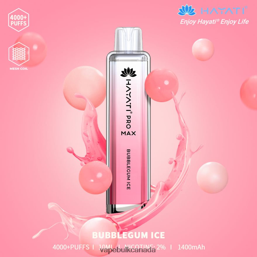 466BLN185 Bubblegum Ice - Disposable Vape Wholesale Canada Hayati Pro Max 4000