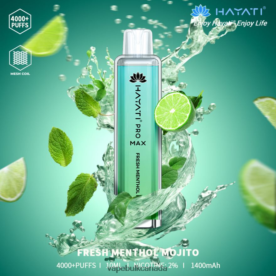 466BLN187 Fresh Menthol Mojito - Allo Vape Wholesale Canada Hayati Pro Max 4000