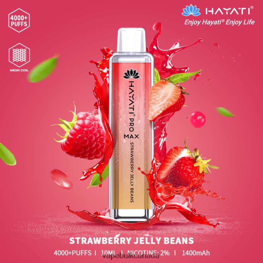 466BLN196 Strawberry Jelly Beans - Vape Juice Wholesale Canada Hayati Pro Max 4000
