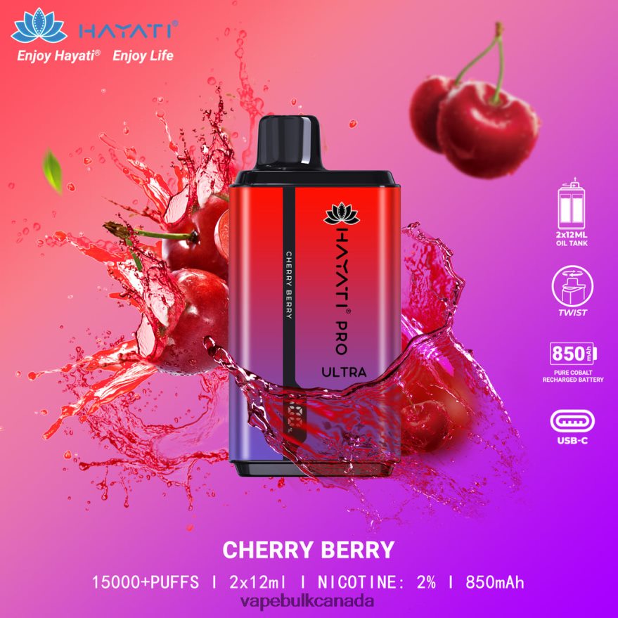 466BLN204 Cherry Berry - Vape Wholesale Distributor Canada Hayati Pro Ultra