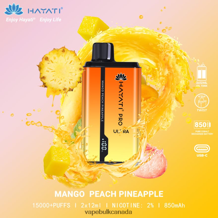 466BLN209 Mango Peach Pineapple - Vape Wholesale Supplier Canada Hayati Pro Ultra