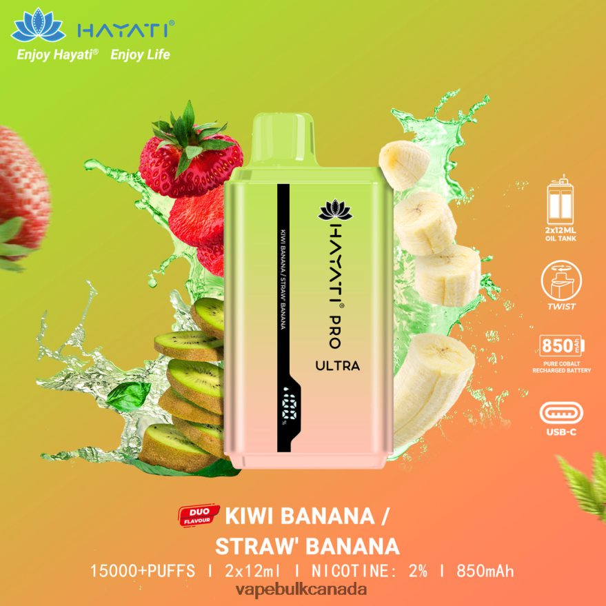 466BLN227 Kiwi Banana/Strawberry Banana - Allo Vape Wholesale Canada Hayati Pro Ultra