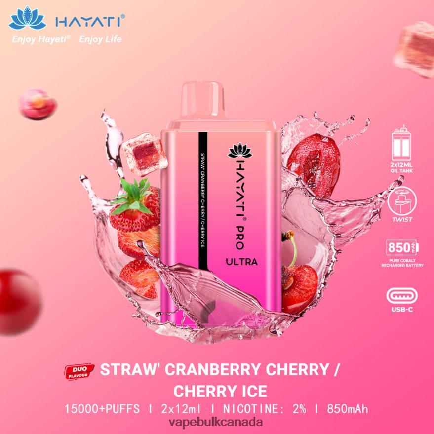 466BLN230 Strawberry Cranberry Cherry-Cherry Ice - Ghost Vape Wholesale Canada Hayati Pro Ultra