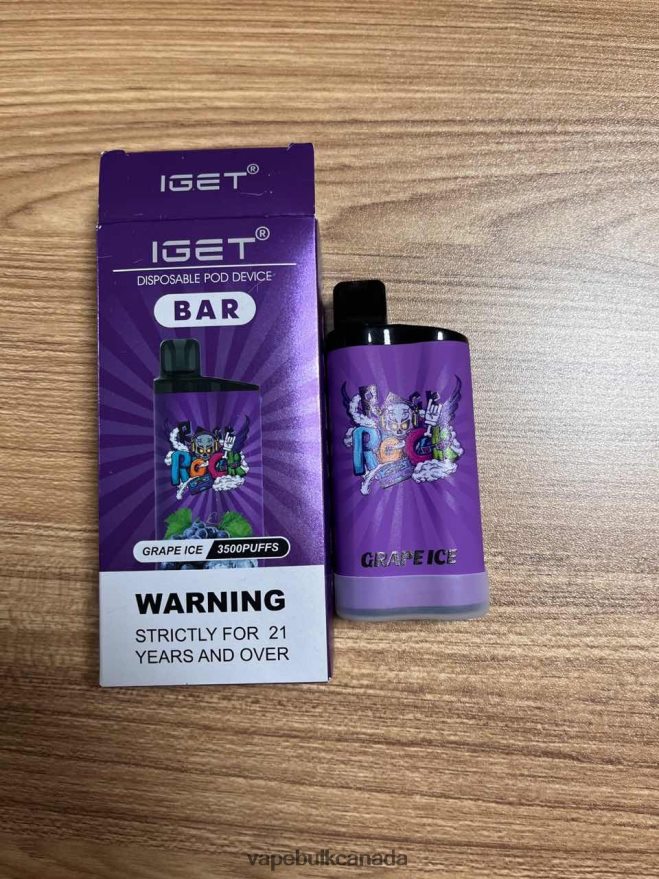 466BLN88 Grape Ice - Vice Vape Wholesale Canada IGET BAR 3500 5% NICOTINE