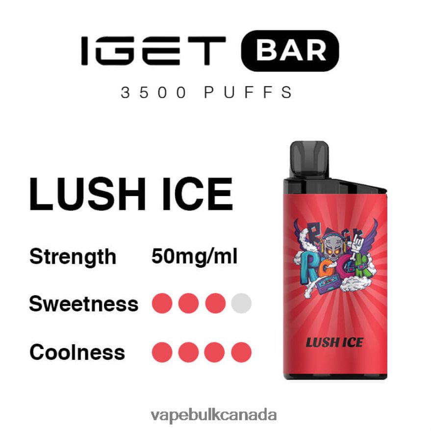 466BLN93 Lush Ice - Vape Bulk Canada IGET BAR 3500 5% NICOTINE