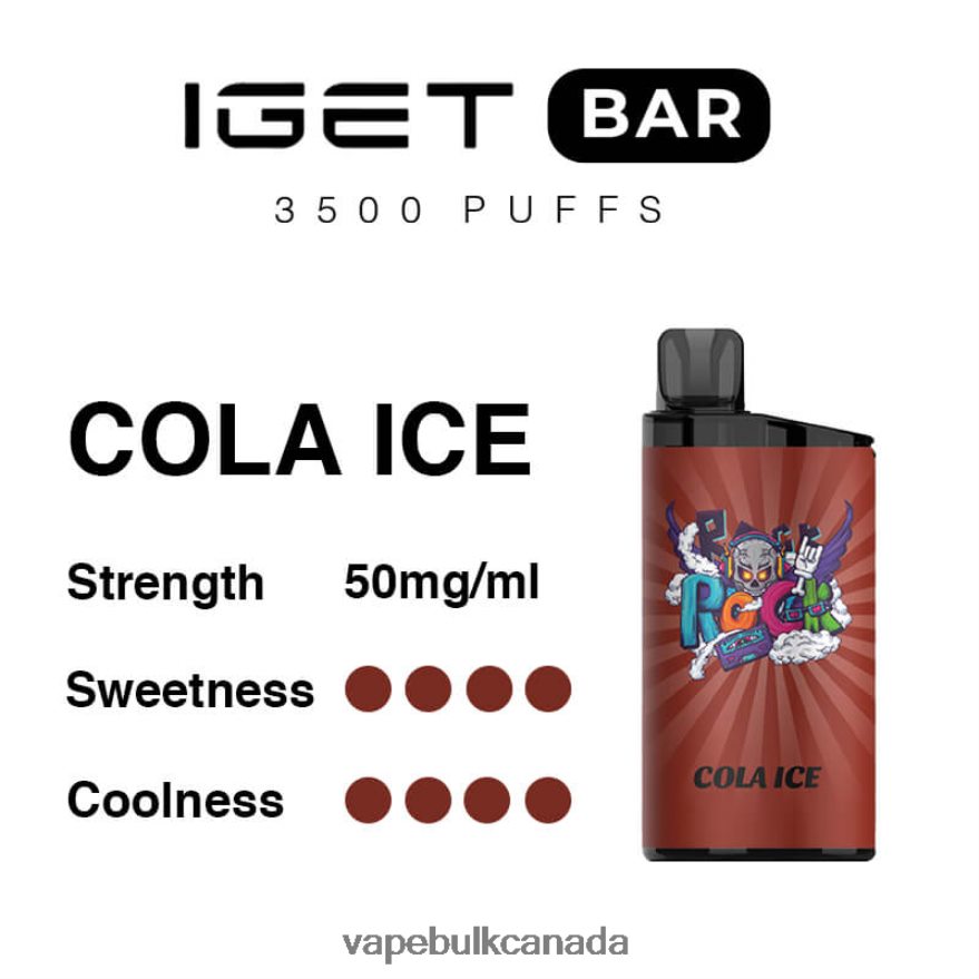 466BLN96 Cola Ice - Vape Juice Wholesale Canada IGET BAR 3500 5% NICOTINE